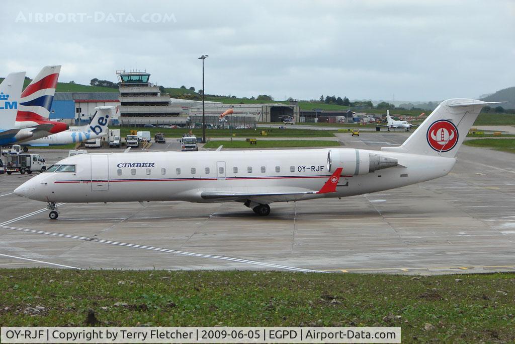 OY-RJF, 1993 Canadair CRJ-200LR (CL-600-2B19) C/N 7019, CLRJ at Aberdeen
