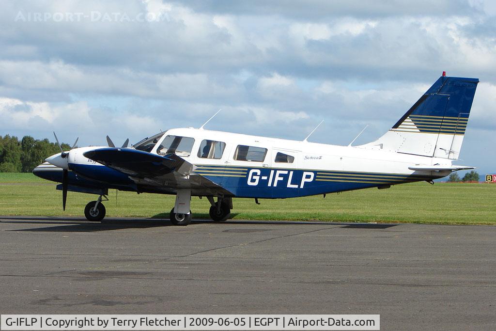 G-IFLP, 1980 Piper PA-34-200T Seneca C/N 34-8070029, Piper PA-34-200T at Perth Airport in Scotland