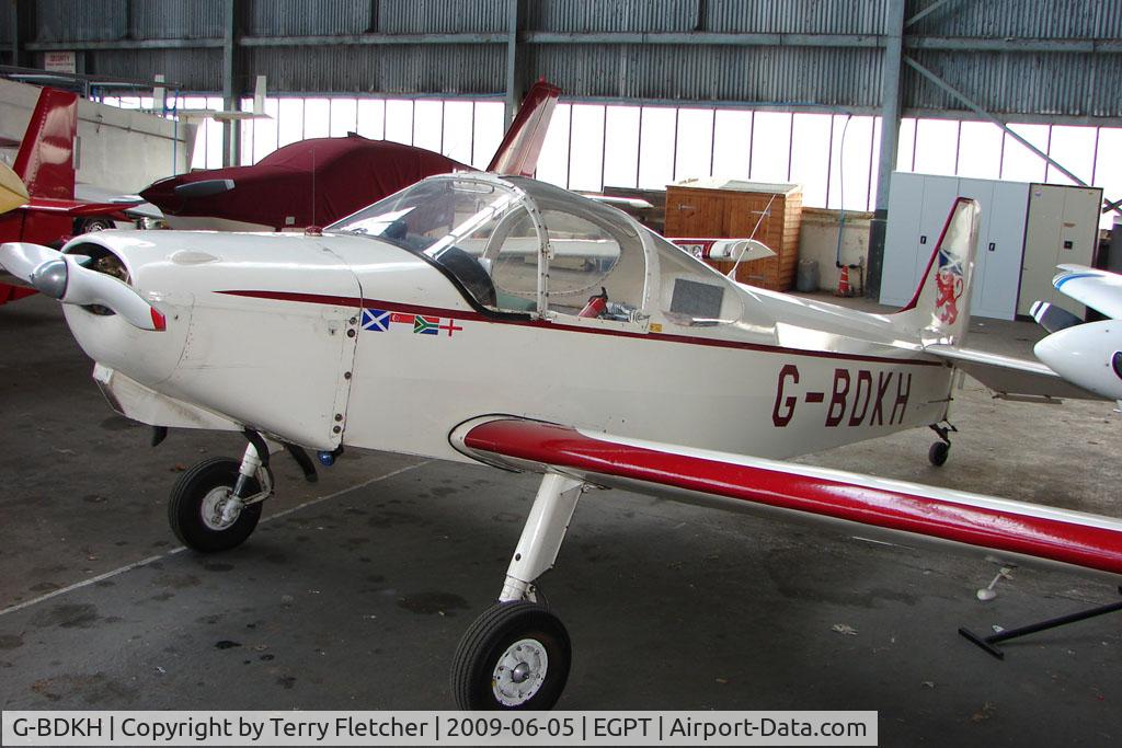 G-BDKH, 1958 Piel CP-301A Emeraude C/N 241, Piel CP301A at Perth Airport in Scotland