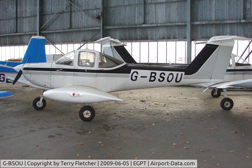 G-BSOU, 1981 Piper PA-38-112 Tomahawk Tomahawk C/N 38-81A0130, Piper Tomahawk at Perth Airport in Scotland