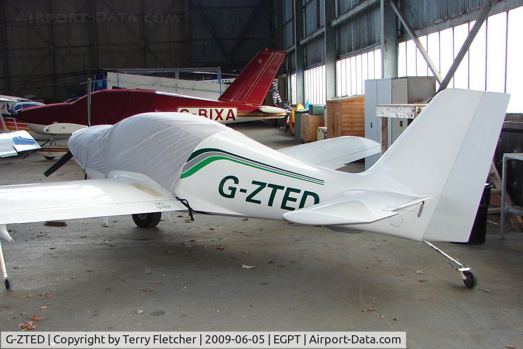 G-ZTED, 2005 Europa Monowheel C/N PFA 247-12492, Europa at Perth Airport in Scotland