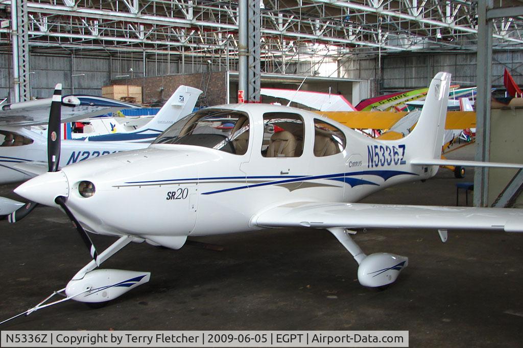 N5336Z, 2004 Cirrus SR20 C/N 1413, Cirrus SR20 at Perth Airport in Scotland