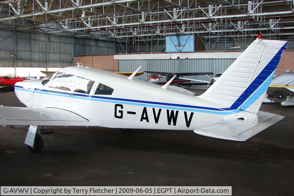 G-AVWV, 1968 Piper PA-28R-180 Cherokee Arrow C/N 28R-30404, Piper PA-28R-180 at Perth Airport in Scotland