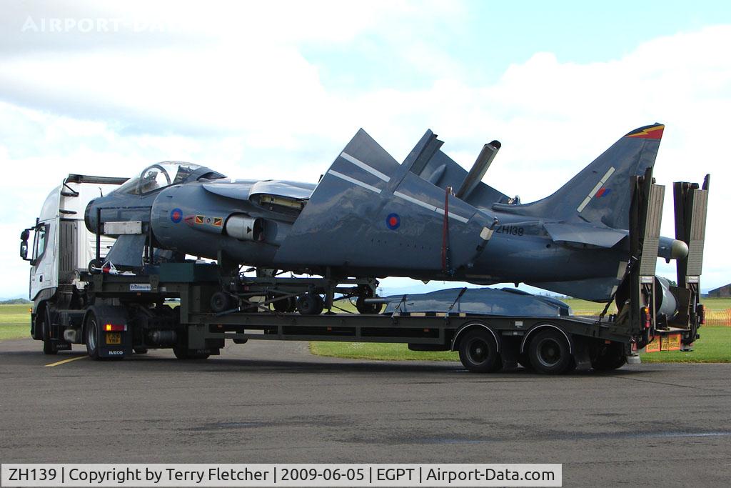 ZH139, British Aerospace Harrier GR.7 replica C/N BAPC.191, Relpica Harrier GR7 as a travelling exhibit for RAF recriutment