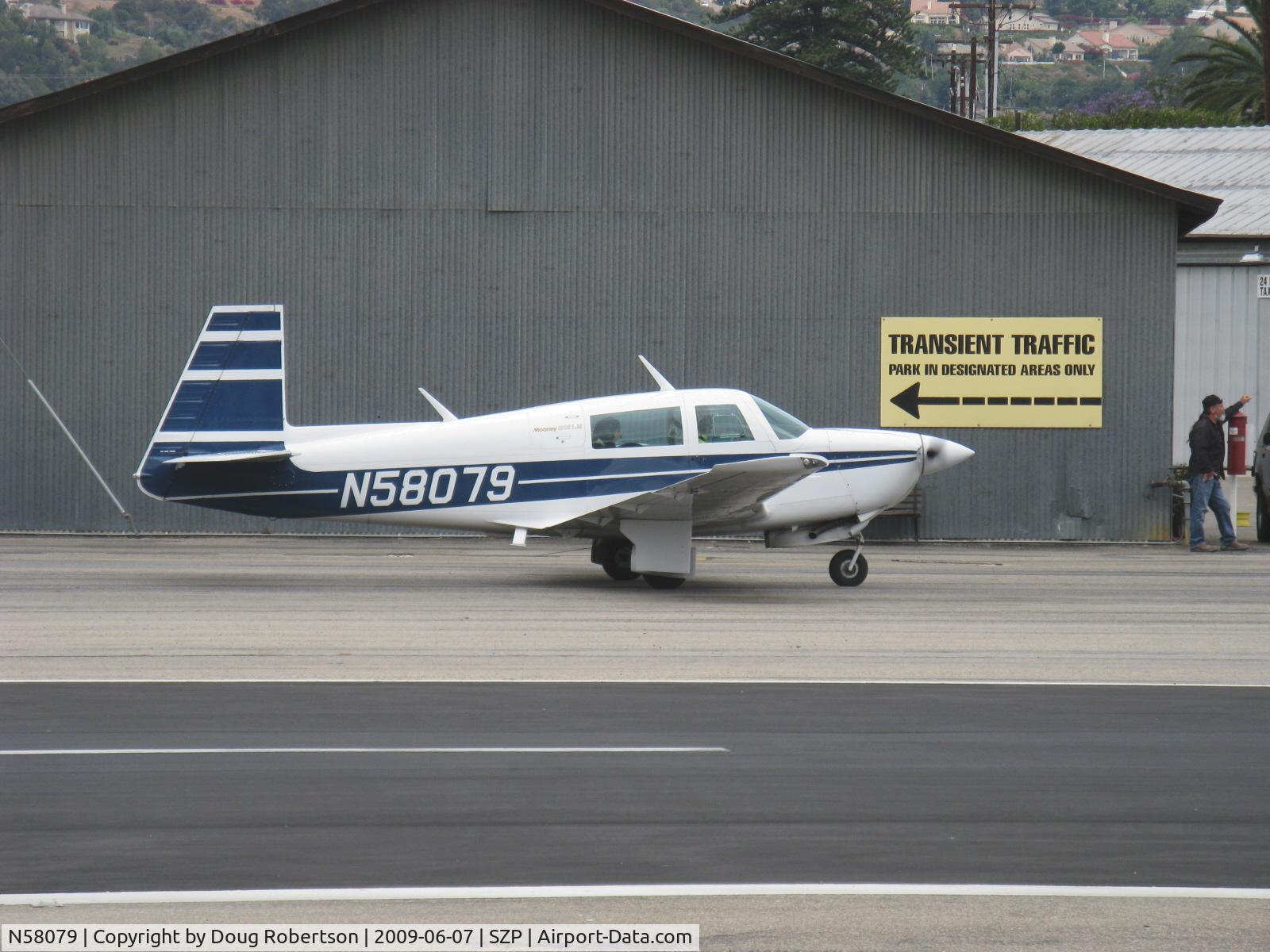 N58079, Mooney M20J 201 C/N 24-1638, 1987 Mooney M20J 201LM, Lycoming IO-360 200 Hp, taxi to Rwy 22