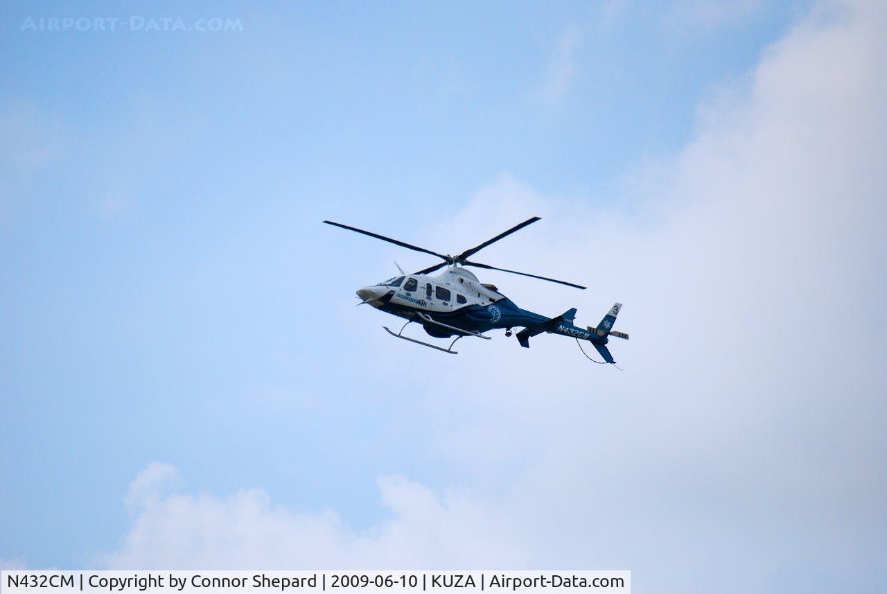 N432CM, 2002 Bell 430 C/N 49092, He turned around and came right back. Possibly a test flight?