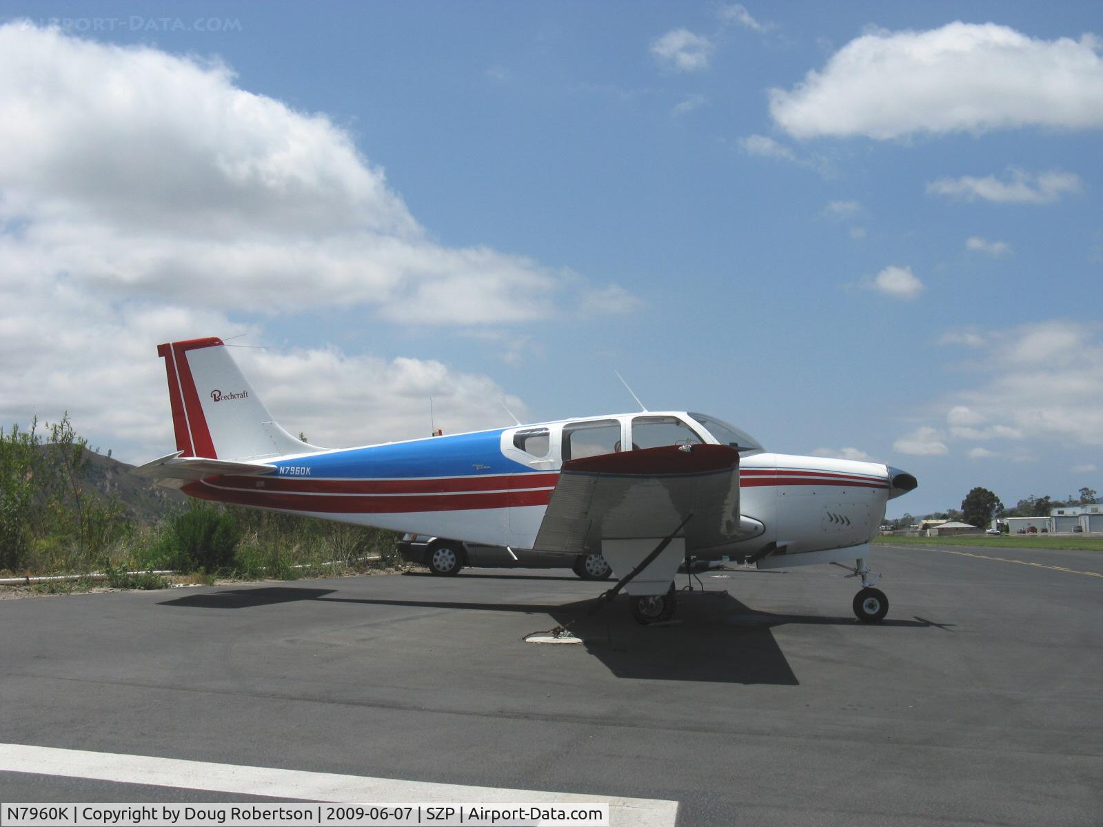 N7960K, 1964 Beech 35-B33 Debonair C/N CD-774, 1964 Beech 35 B33 DEBONAIR, Continental IO-470-K 225 Hp