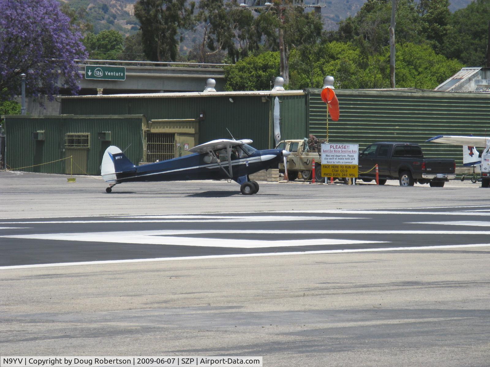N9YV, 1971 Piper PA-18-150 Super Cub C/N 18-8926, 1971 Piper PA-28-150 SUPER CUB, Lycoming O-320 150 Hp, Restricted Class, runup for Rwy 22