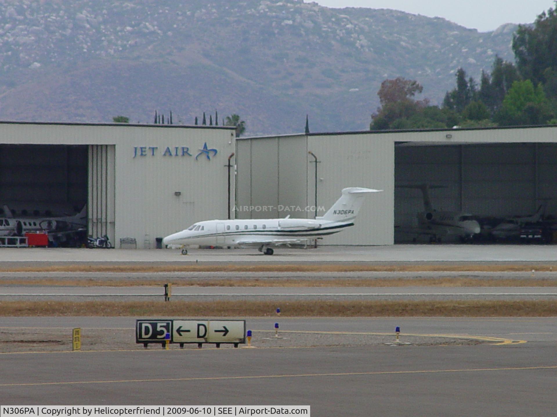 N306PA, 1984 Cessna 650 Citation III C/N 650-0053, Parked at Jet Air, Gillespie Field