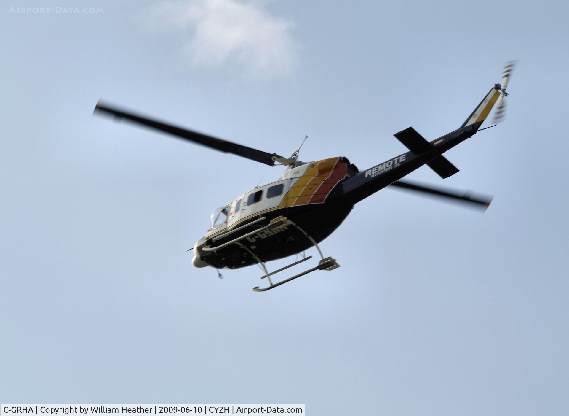 C-GRHA, 1976 Bell 212 C/N 30791, Slave Lake Airport