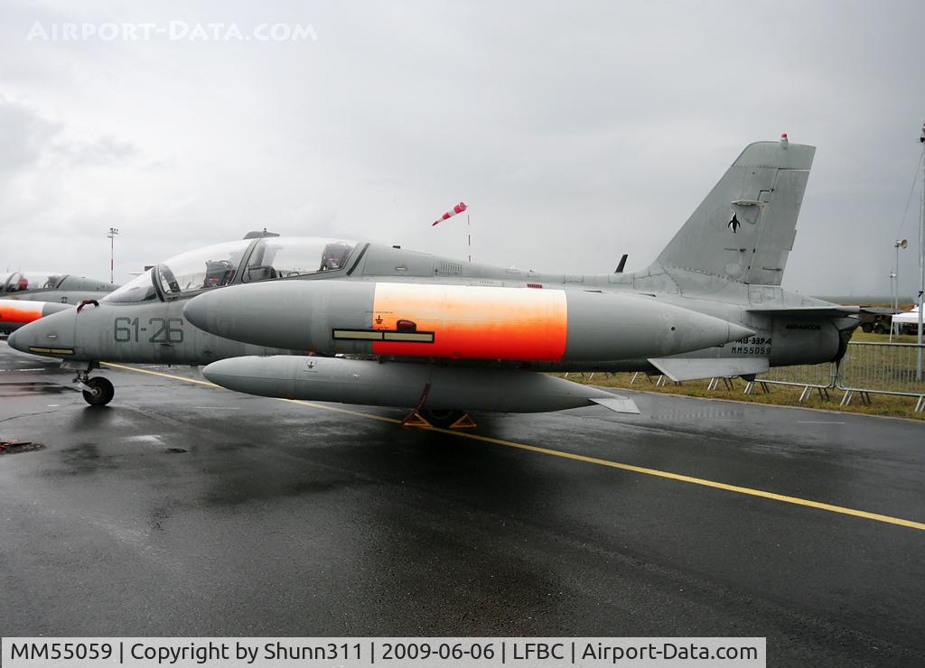 MM55059, Aermacchi MB-339A MLU C/N 6853/191/AA088, Static display during LFBC Airshow 2009
