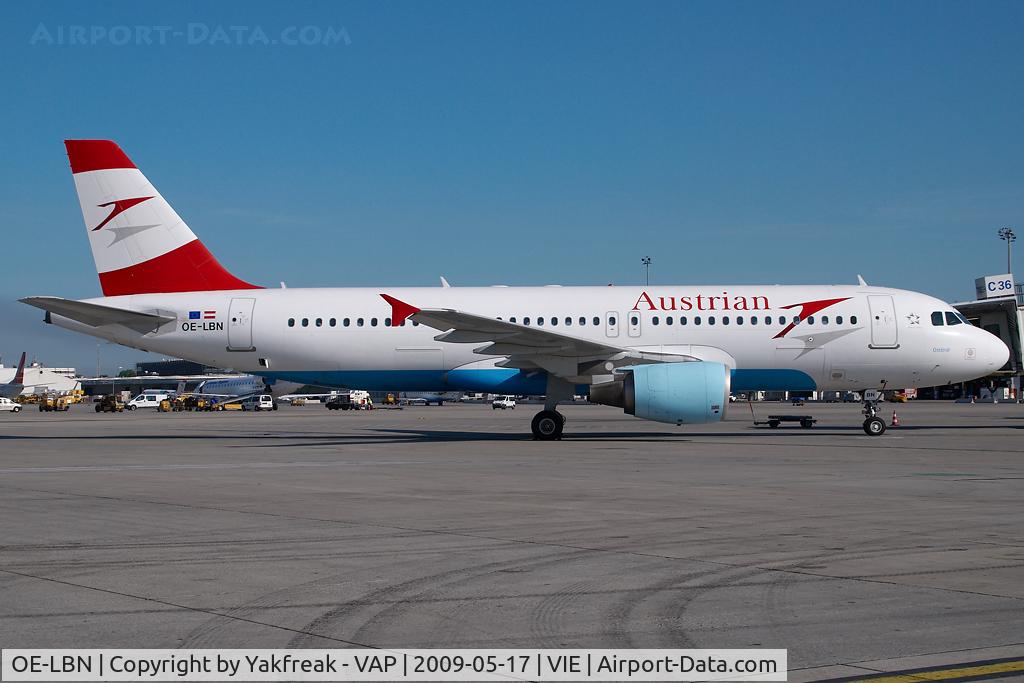 OE-LBN, 1997 Airbus A320-214 C/N 768, Austrian Airlines Airbus 320