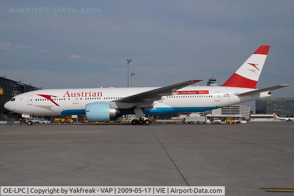 OE-LPC, 2002 Boeing 777-2Z9/ER C/N 29313, Austrian Airlines Boeing 777-200