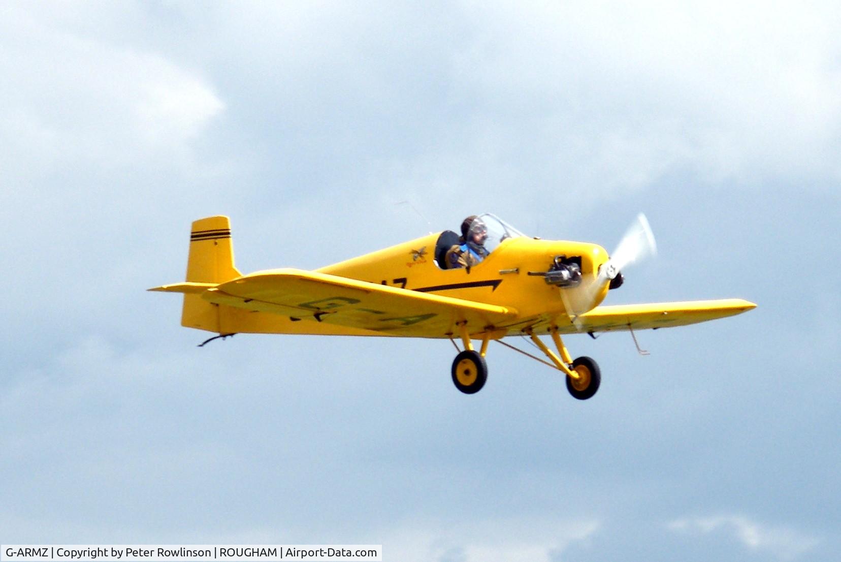 G-ARMZ, 1961 Rollason Druine D.31 Turbulent C/N PFA 565, flying at Rougham, Bury St Edmunds