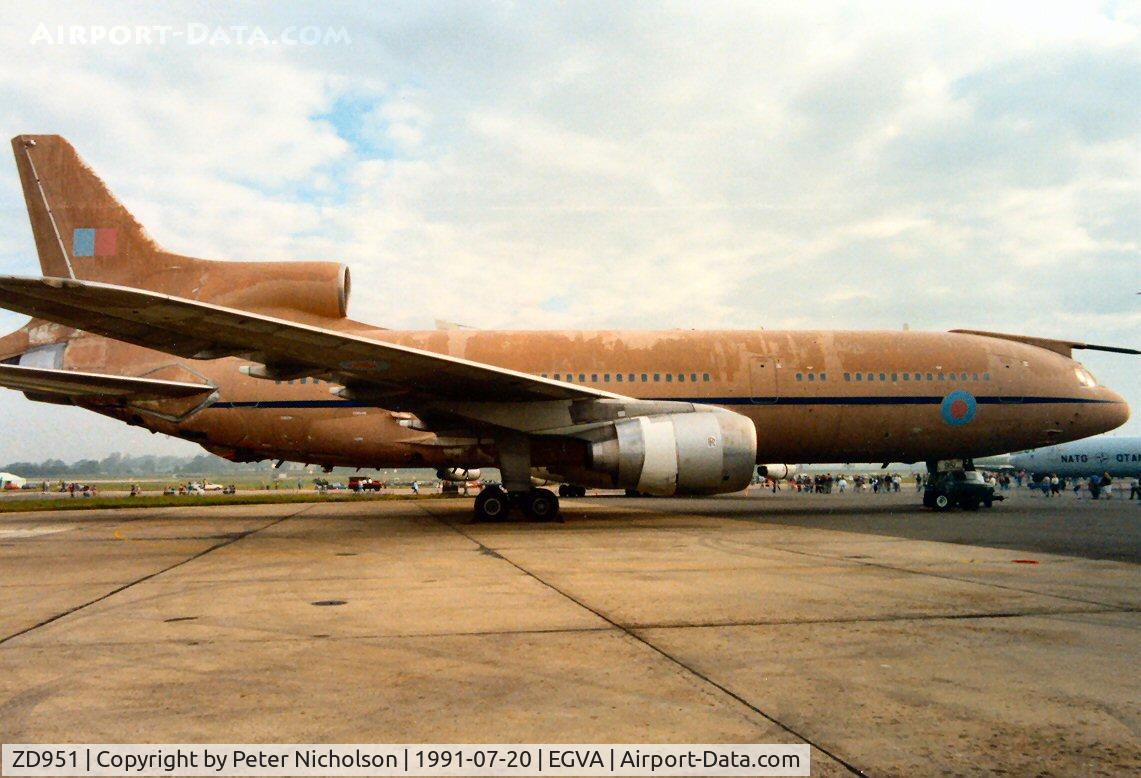 ZD951, 1979 Lockheed L-1011-385-3 TriStar K1 (500) C/N 193V-1165, Another view of the 216 Squadron TriStar K.1 at the 1991 Intnl Air Tattoo at RAF Fairford.