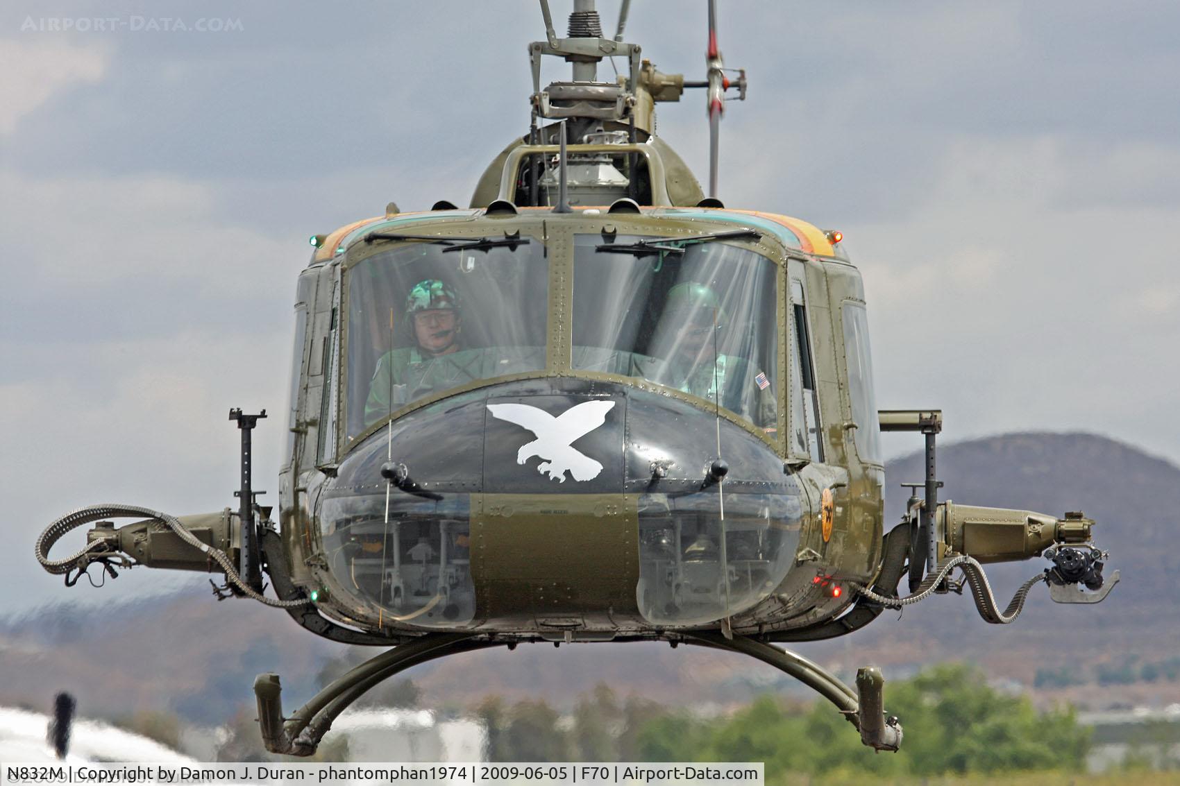 N832M, 1963 Bell UH-1B Iroquois C/N 604, Taken at it home of French Valley Airport