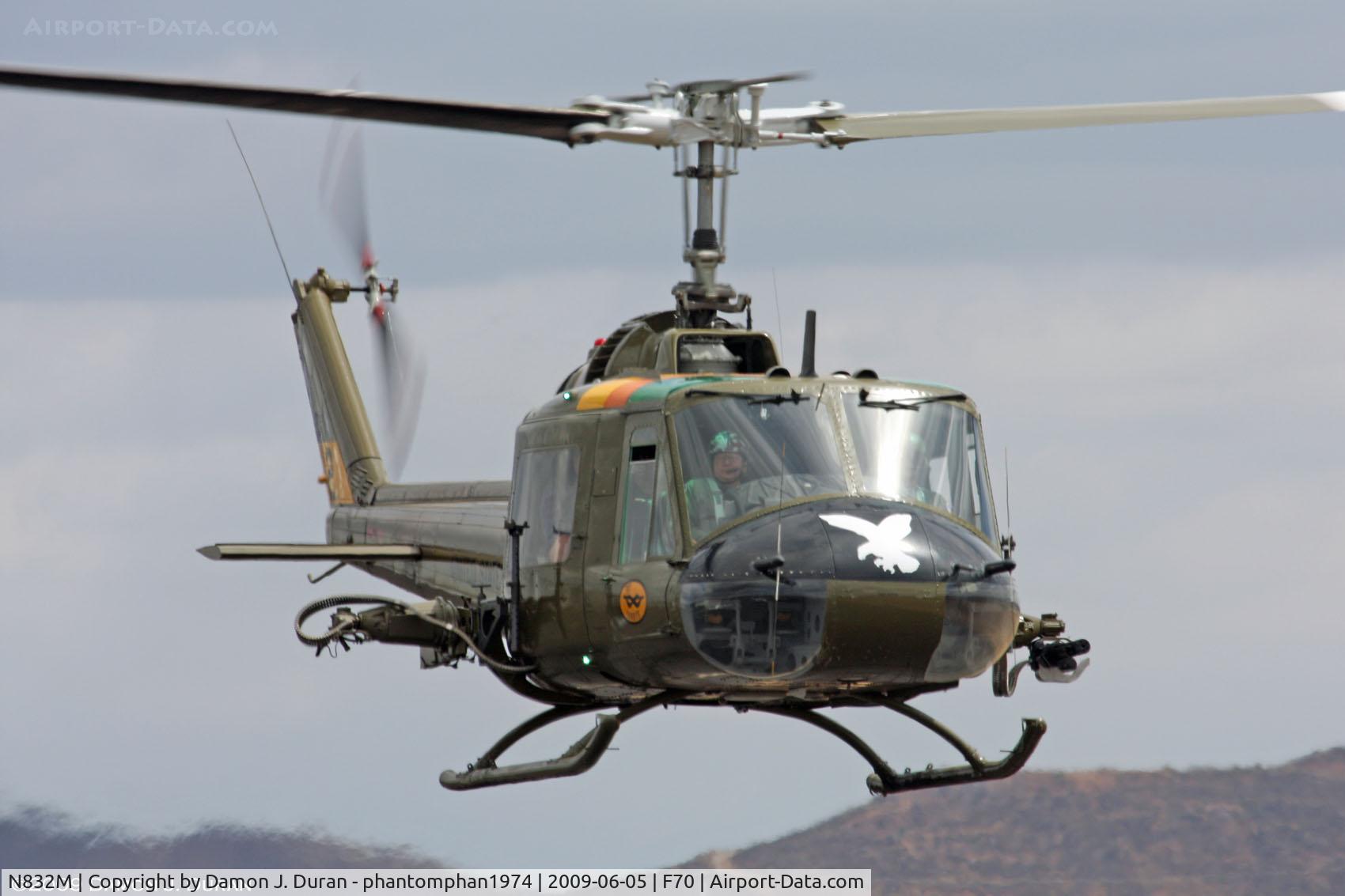 N832M, 1963 Bell UH-1B Iroquois C/N 604, Taken at home airport of French Valley