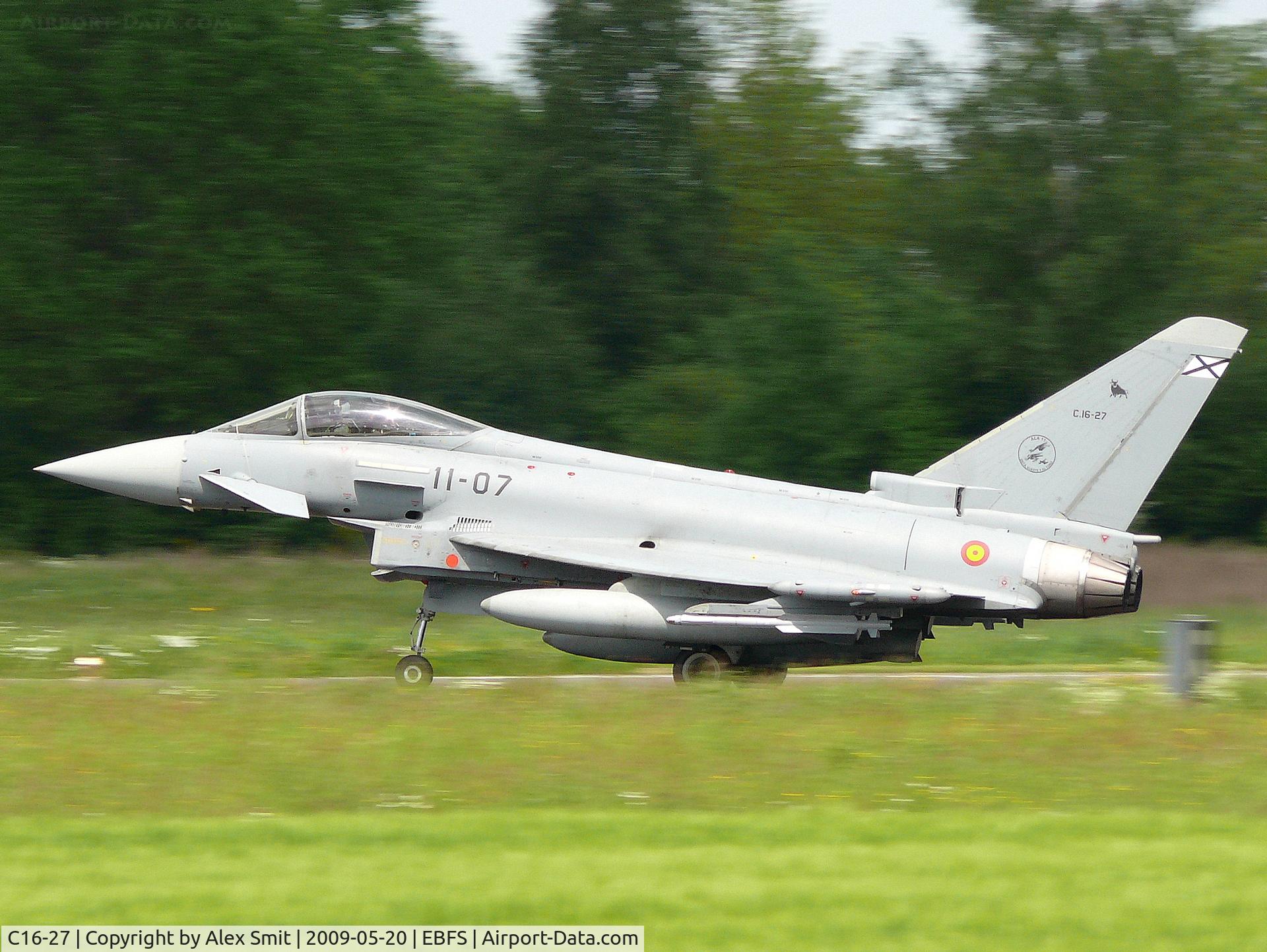 C16-27, Eurofighter EF-2000 Typhoon S C/N SS007, Eurofighter Typhoon C16-27/11-07 Spanish Air Force