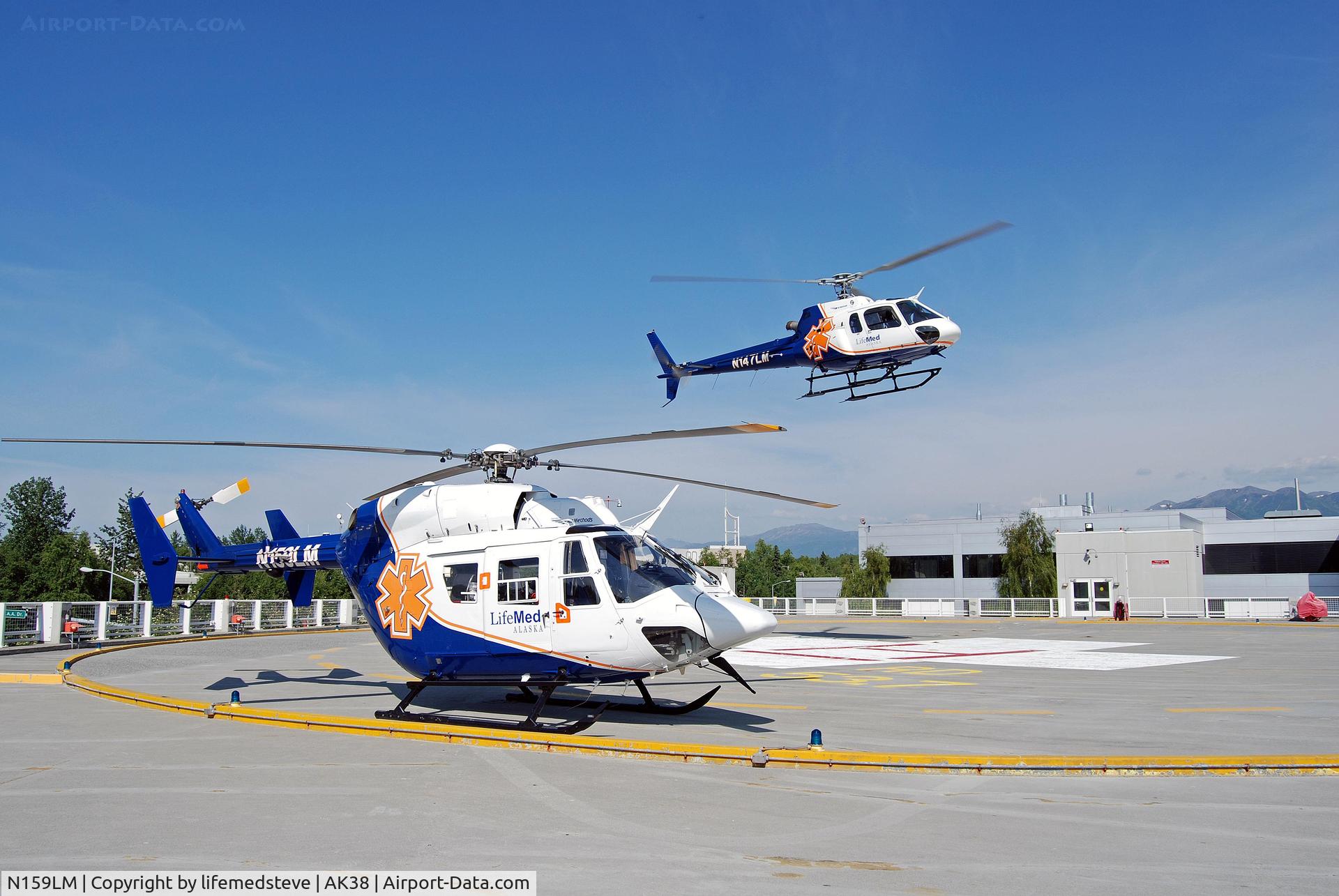 N159LM, 2002 Eurocopter-Kawasaki BK-117C-1 C/N 7544, New BK for private air ambulance company