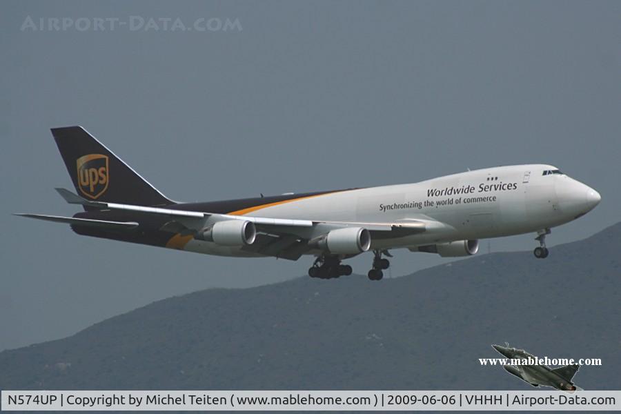 N574UP, 2008 Boeing 747-44AF C/N 35663, UPS
