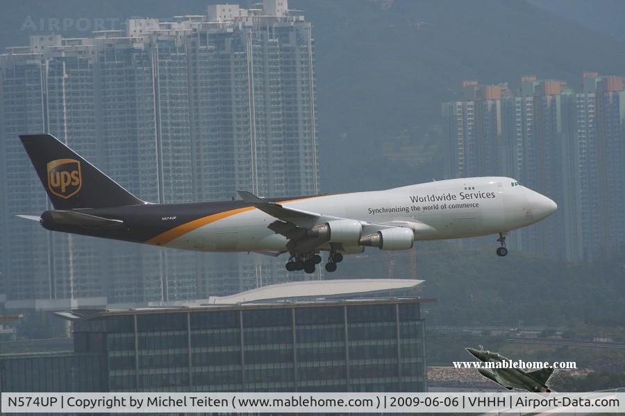 N574UP, 2008 Boeing 747-44AF C/N 35663, UPS