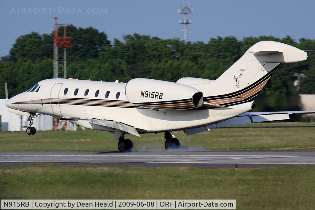 N915RB, 1998 Cessna 750 Citation X C/N 750-0042, FHC Flight Services, LLC 1998 Cessna 750 Citation X N915RB from Washington Dulles Int'l (KIAD) landing on RWY 5.