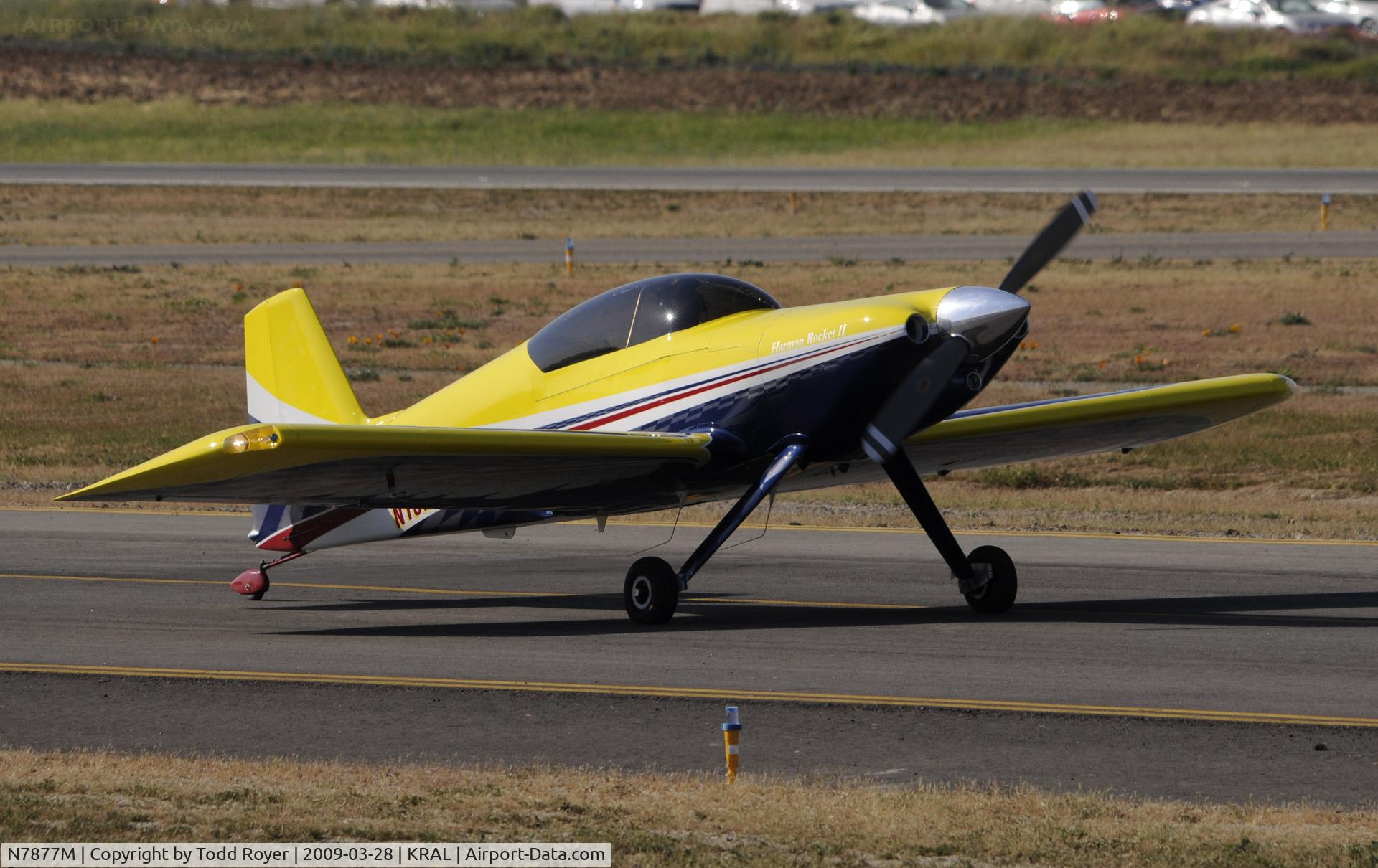 N7877M, Harmon Rocket III C/N 004, Taxi for departure