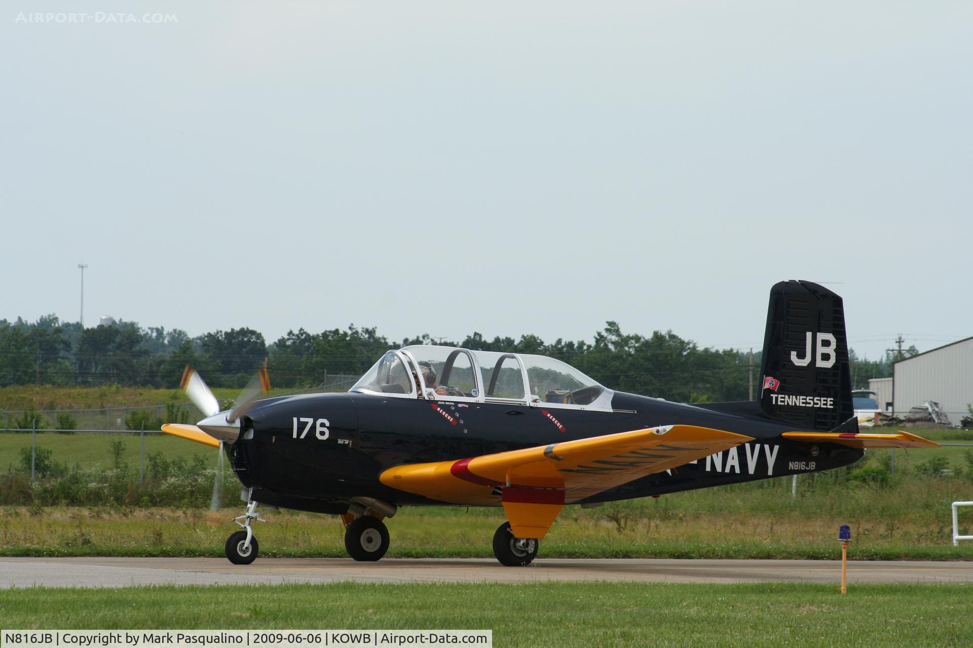 N816JB, 1960 Beech T-34B Mentor C/N BG-176, Beech T-34B