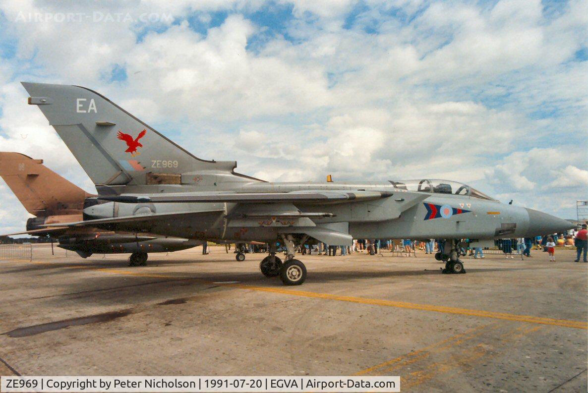ZE969, 1990 Panavia Tornado F.3 C/N 3381/AS121/803, Tornado F.3 of 23 Squadron at the 1991 Intnl Air Tattoo at RAF Fairford.