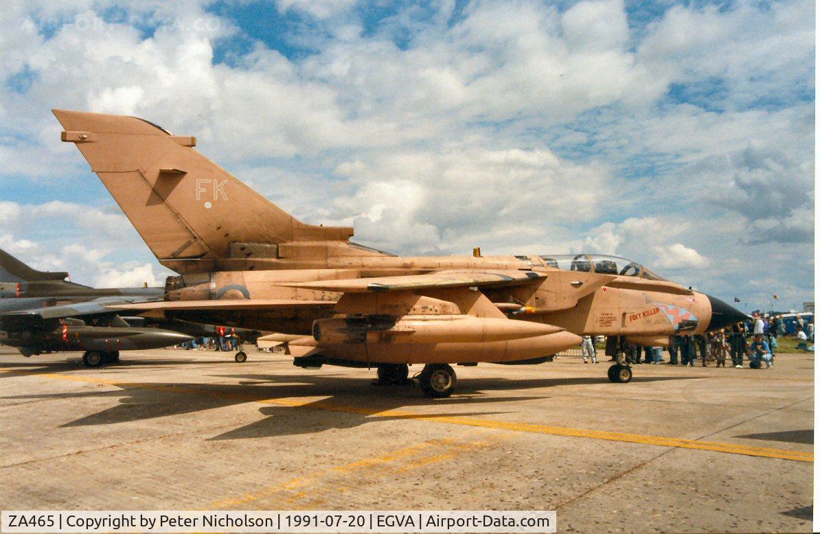ZA465, 1983 Panavia Tornado GR.1 C/N 278/BS095/3131, Tornado GR.1 of 16 Squadron on display at the 1991 Intnl Air Tattoo at RAF Fairford.