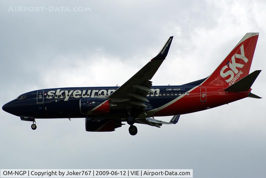 OM-NGP, 2007 Boeing 737-7GL C/N 34760, SkyEurope Airlines Boeing 737-76N(WL)