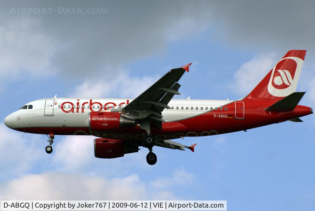 D-ABGQ, 2008 Airbus A319-112 C/N 3700, Air Berlin Airbus A319-112