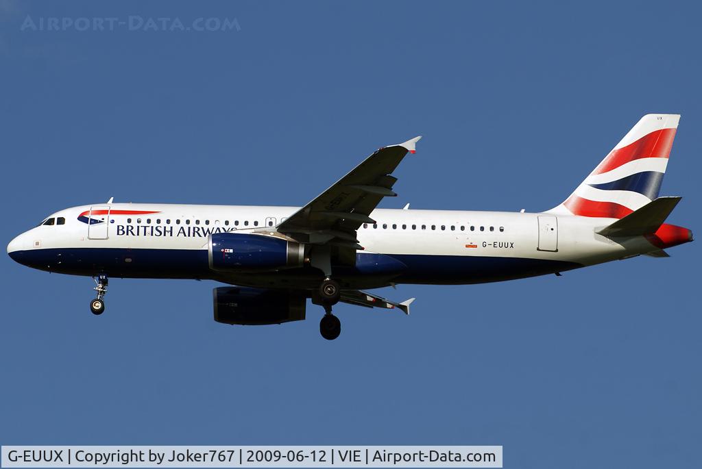 G-EUUX, 2008 Airbus A320-232 C/N 3550, British Airways Airbus A320-232