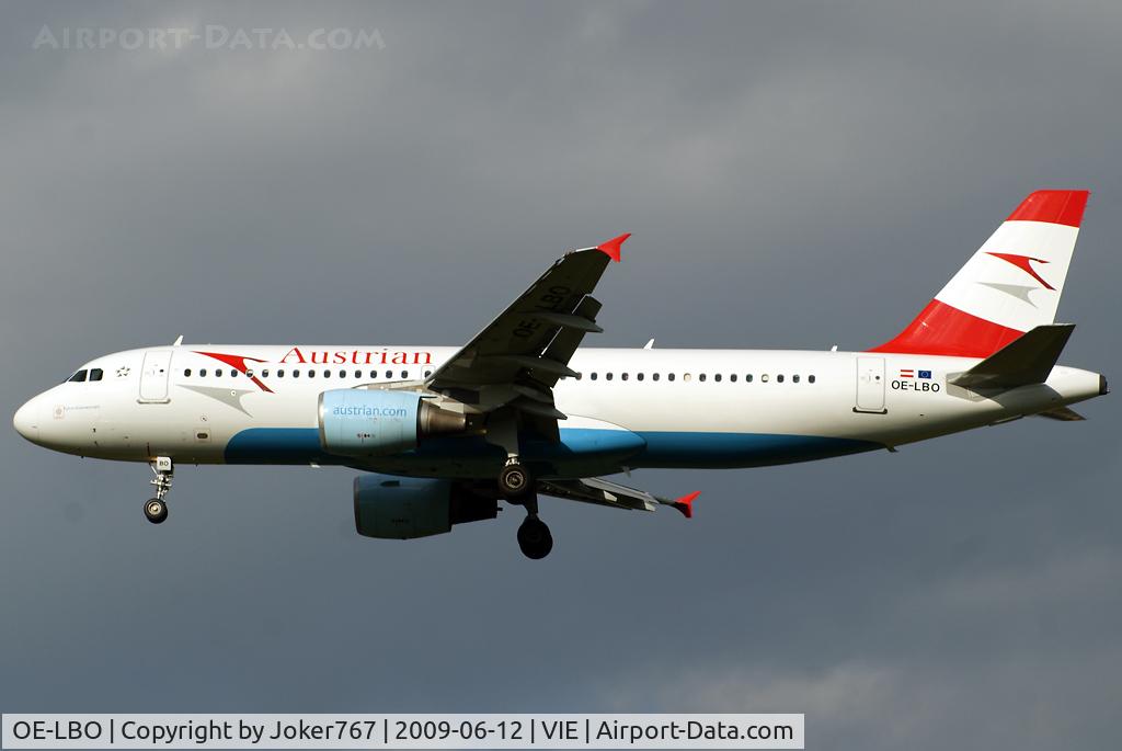 OE-LBO, 1998 Airbus A320-214 C/N 776, Austrian Airlines Airbus A320-214