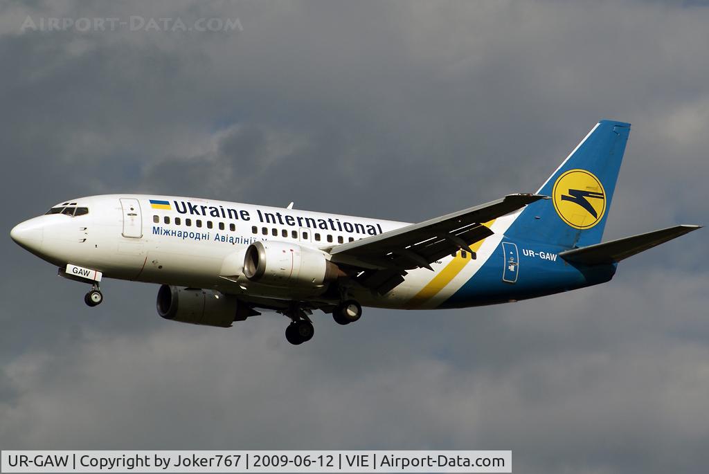 UR-GAW, 1991 Boeing 737-5Y0 C/N 24898, Ukraine International Airlines Boeing 737-5Y0