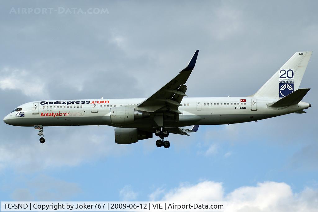 TC-SND, 1993 Boeing 757-2Q8 C/N 26268, SunExpress Boeing 757-2Q8