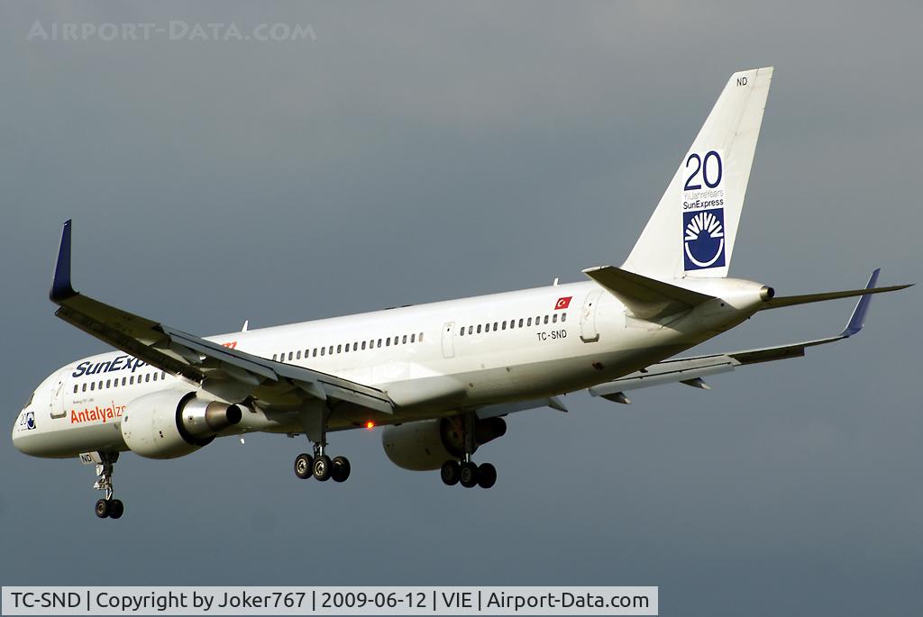 TC-SND, 1993 Boeing 757-2Q8 C/N 26268, SunExpress Boeing 757-2Q8
