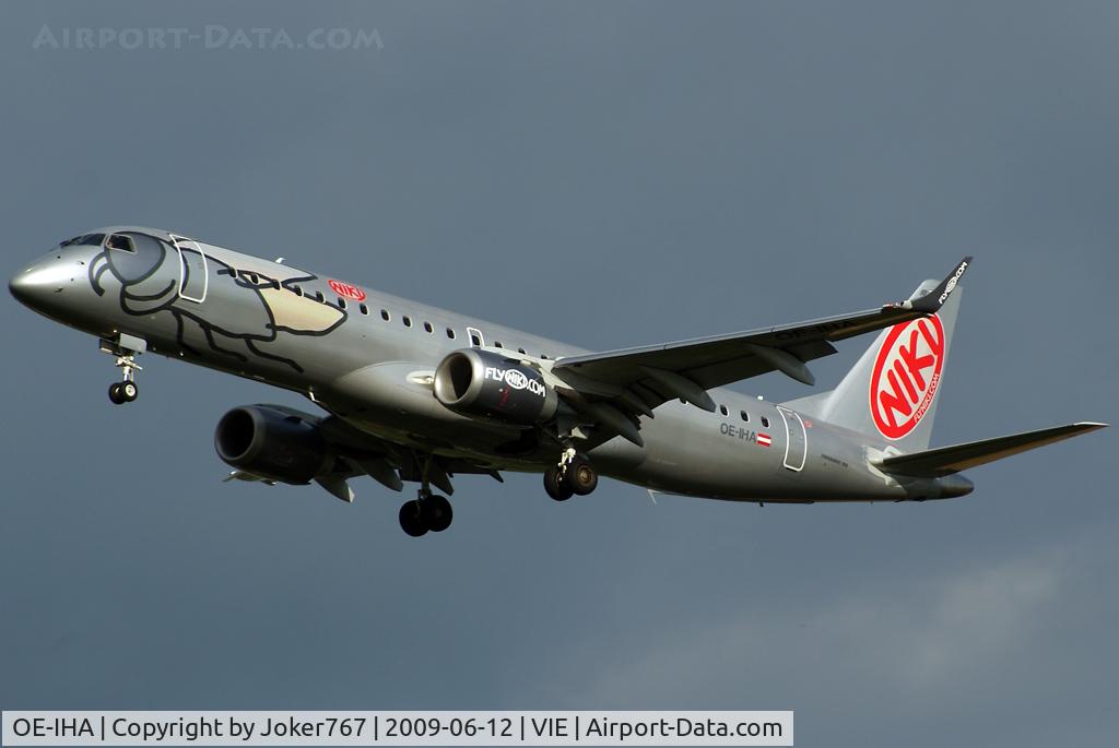 OE-IHA, 2009 Embraer 190LR (ERJ-190-100LR) C/N 19000285, NIKI Embraer ERJ-190-100LR