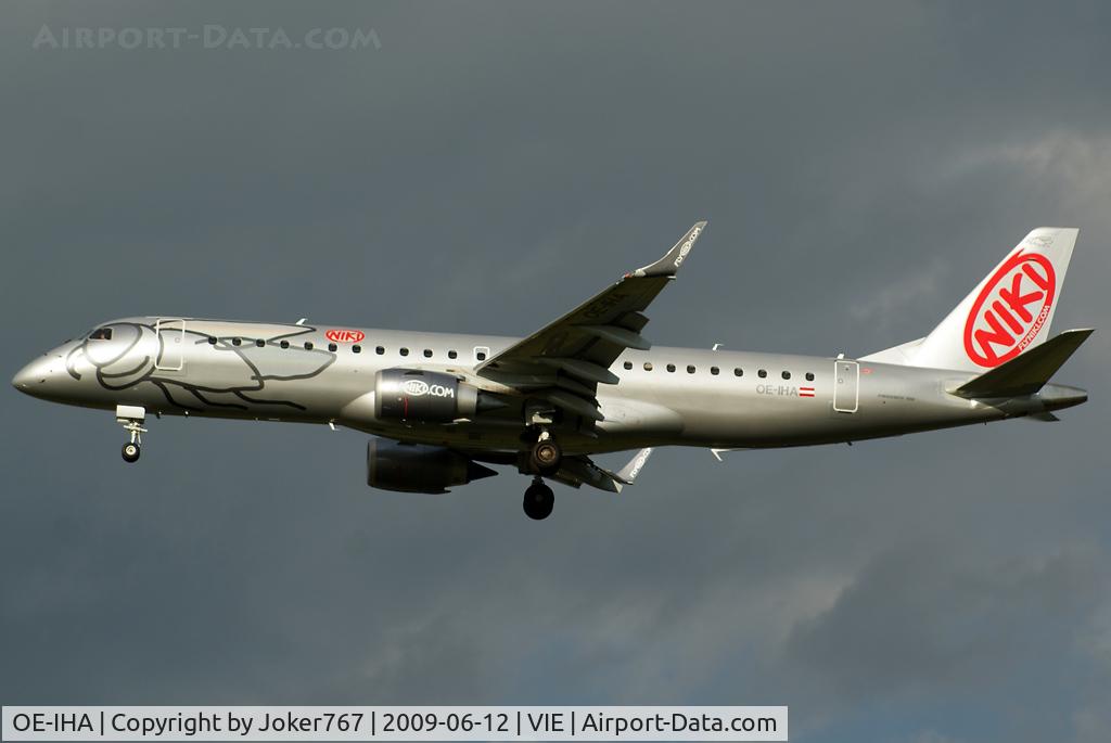 OE-IHA, 2009 Embraer 190LR (ERJ-190-100LR) C/N 19000285, NIKI Embraer ERJ-190-100LR