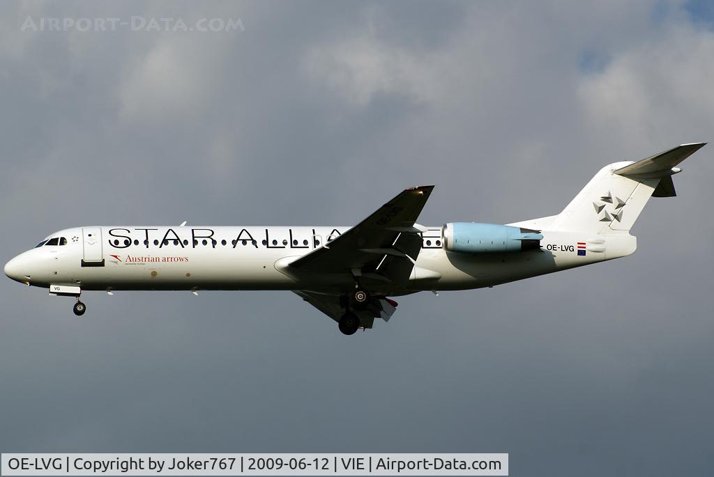 OE-LVG, 1994 Fokker 100 (F-28-0100) C/N 11520, Austrian arrows Fokker F-100
