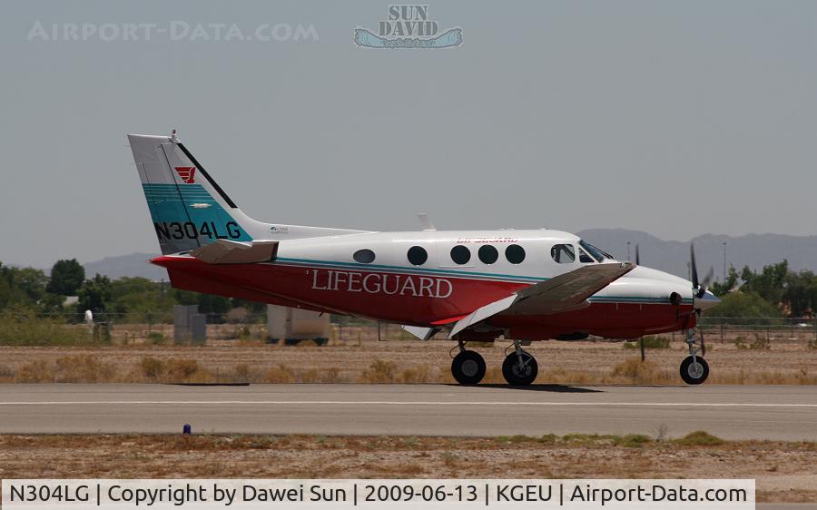 N304LG, 1977 Beech E-90 King Air C/N LW-231, KGEU