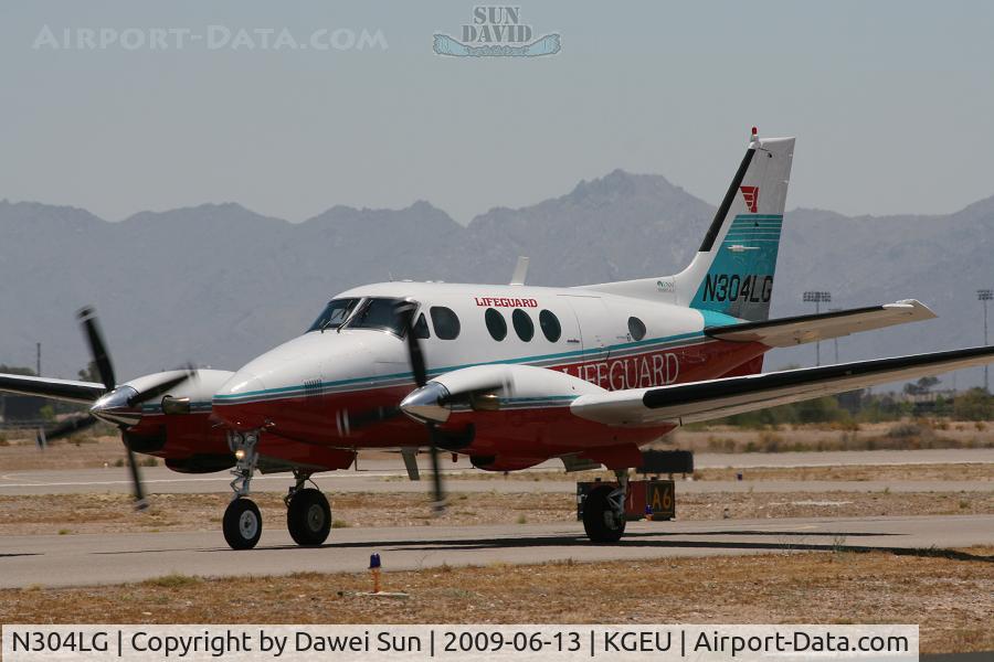N304LG, 1977 Beech E-90 King Air C/N LW-231, KGEU