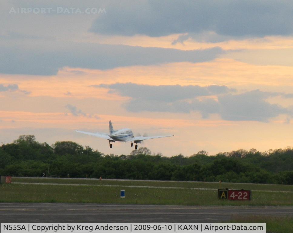 N55SA, 1965 Beech 65-A80 C/N LD-243, Into the sunset
