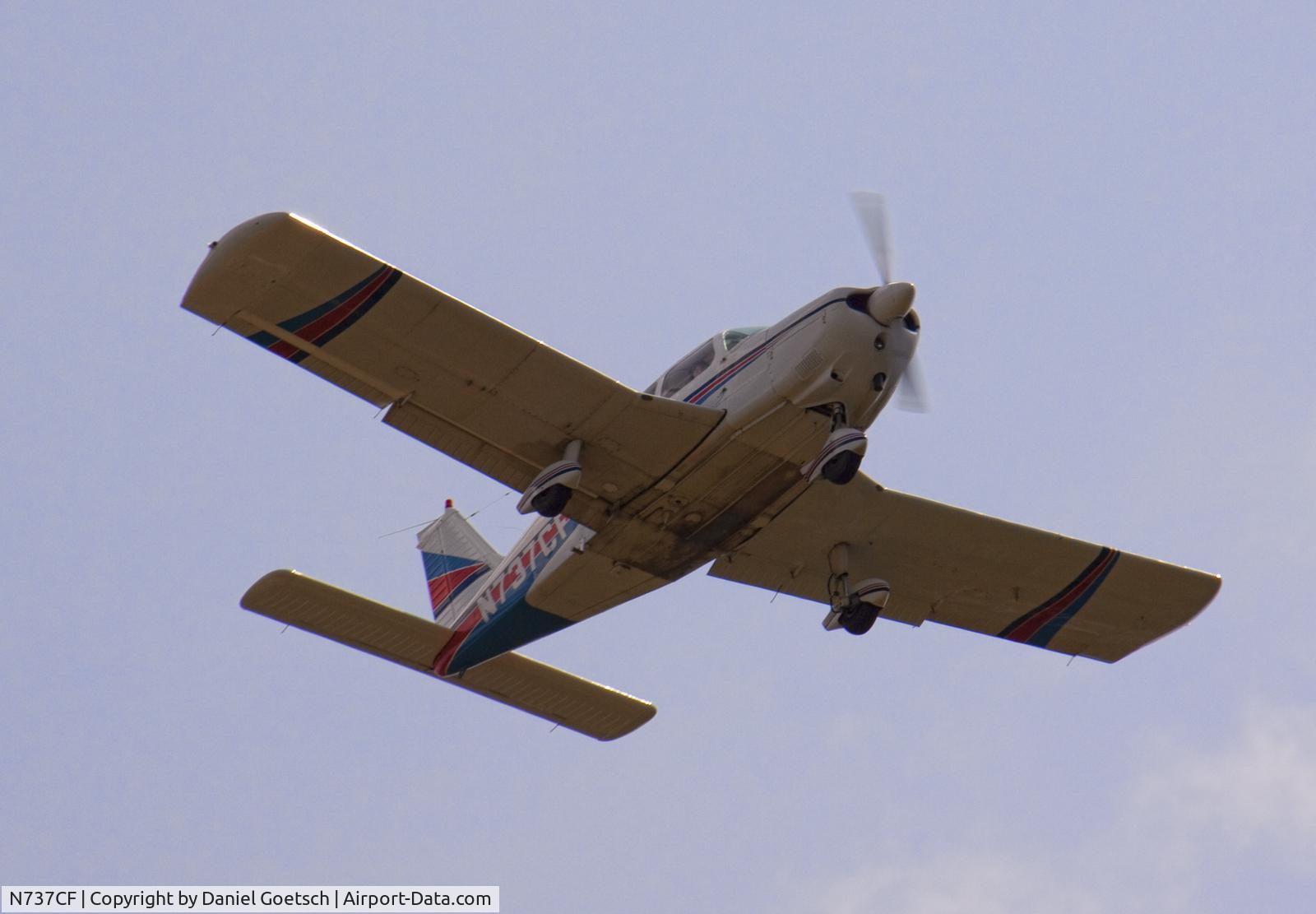 N737CF, 1975 Piper PA-28-235 C/N 28-7510047, Saw this plane flying over my house