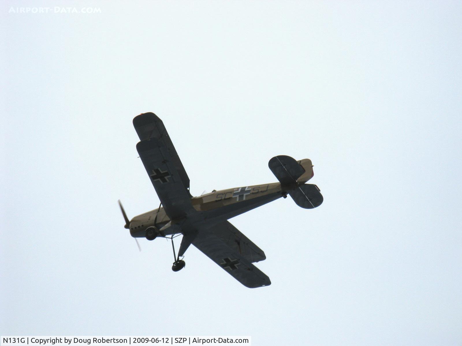 N131G, 1959 CASA 1-131 Jungmann C/N E3B-391, 1959 C.A.S.A. 1.131 Bucker JUNGMANN, LOM 332AK inverted in-line 4 cylinder 140 Hp, Takeoff climb Rwy 22