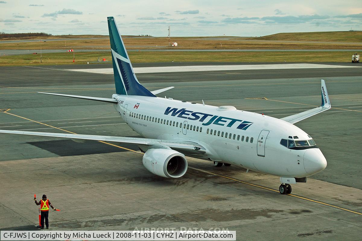 C-FJWS, 2001 Boeing 737-76N C/N 28651, At Halifax