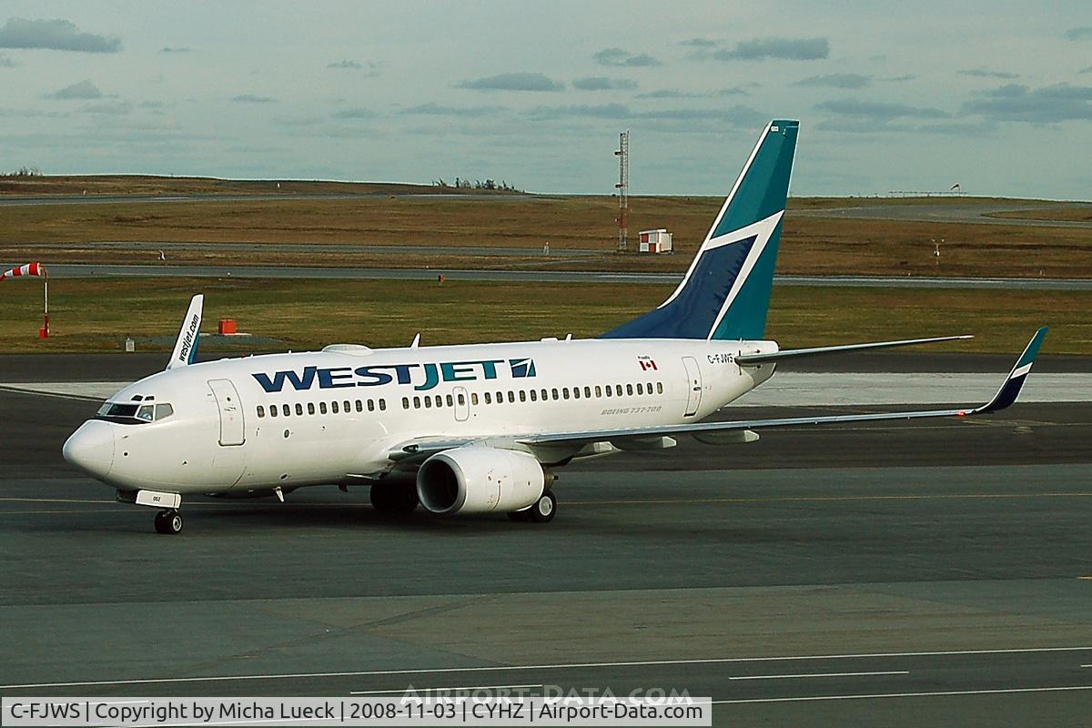 C-FJWS, 2001 Boeing 737-76N C/N 28651, At Halifax