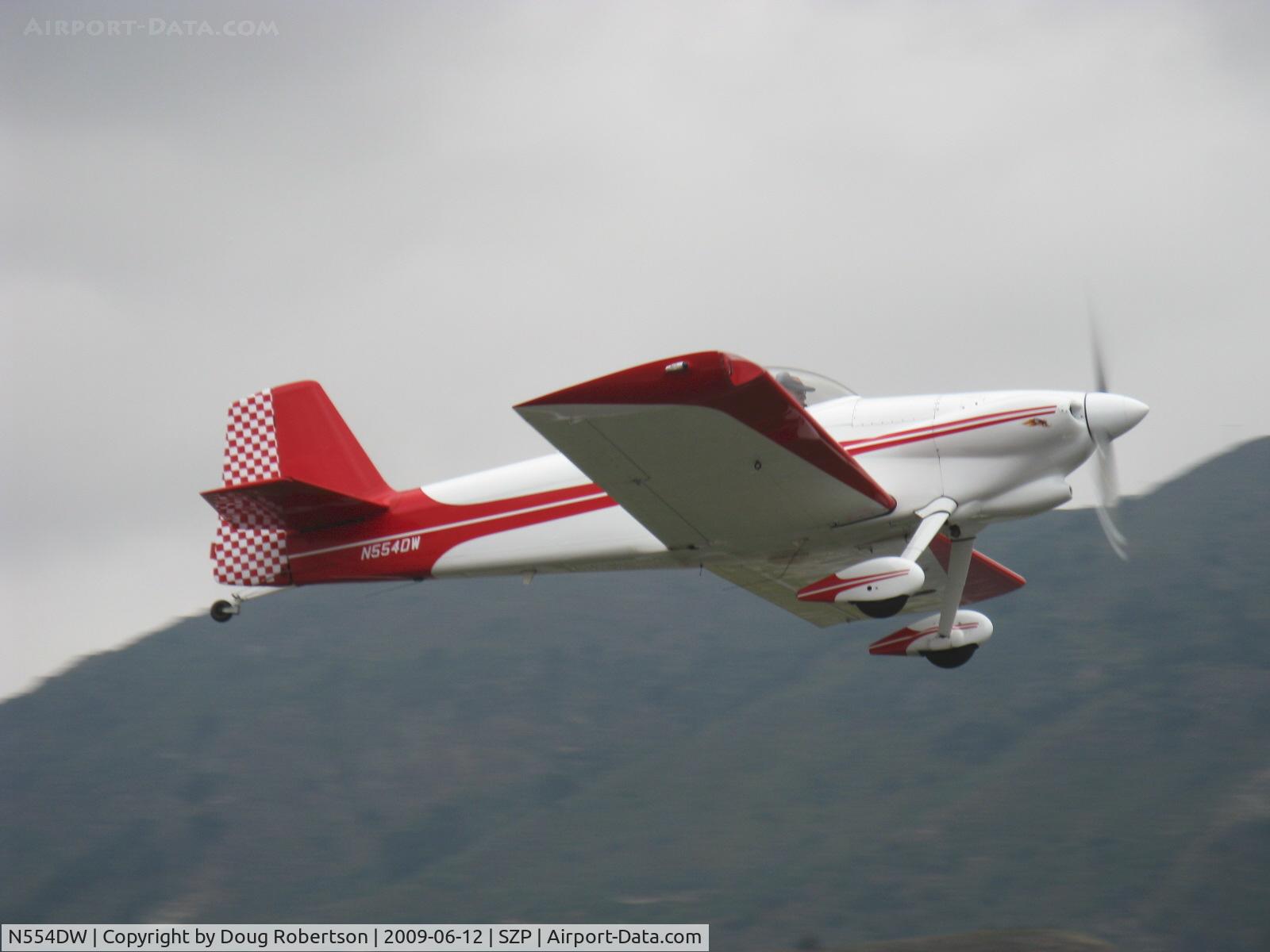 N554DW, 1999 Vans RV-4 C/N 554, 1999 Warne VAN's RV-4, Lycoming O-360-A1D 180 Hp, takeoff climb Rwy 22
