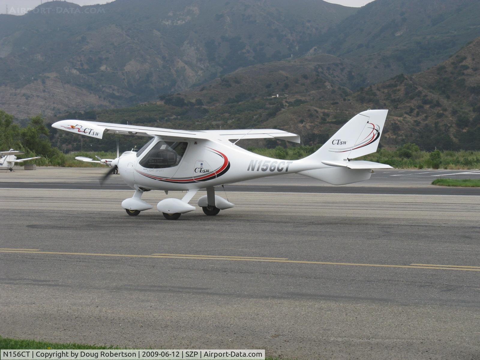 N156CT, 2007 Flight Design CTSW C/N 07-04-11, 2007 Flight Design CTSW, Rotax 912ULS 100 Hp, taxi to Rwy 22