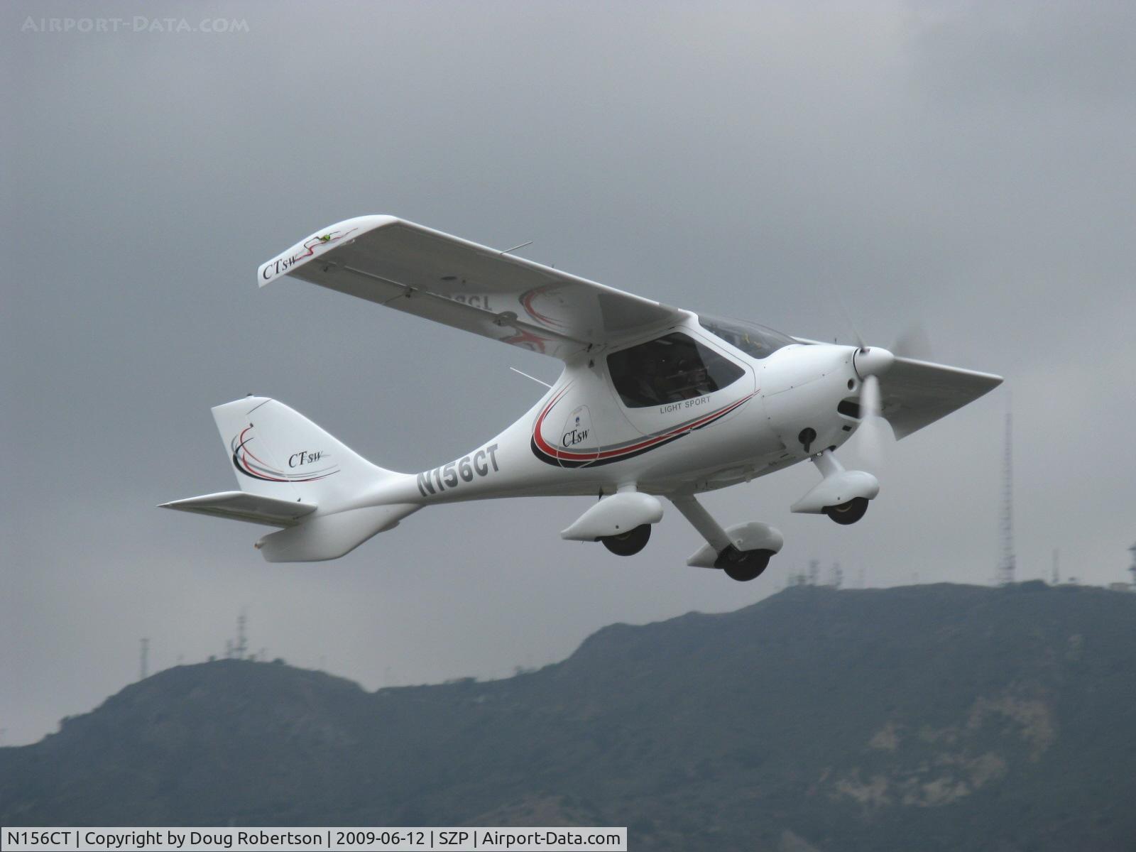 N156CT, 2007 Flight Design CTSW C/N 07-04-11, 2007 Flight Design CTSW, Rotax 912ULS 100 Hp, takeoff climb Rwy 22